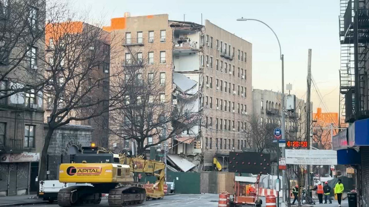 Demolition Work On Partially Collapsed Bronx Building